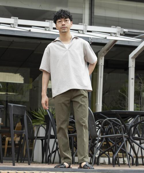 URBAN RESEARCH ROSSO MEN(アーバンリサーチロッソメン)の「『WEB限定』『接触冷感 / XLサイズあり』クールタッチデニムスラックス(その他パンツ・メンズ・ベージュ/インディゴブルー/ブラック系その他/ブラック/カーキ・X-LARGE/LARGE/MEDIUM/SMALL)」の10枚目の写真