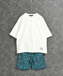 SHISKY（シスキー）の「キッズ レオパード柄 半袖セットアップ(425-00)（セットアップ）」