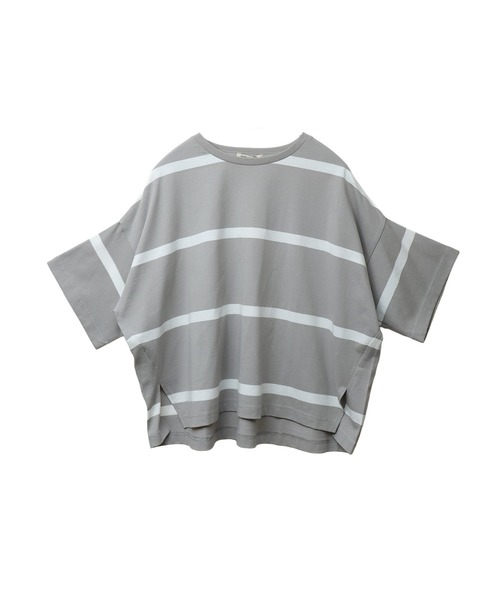 libelle more(リベル モア)の「ビッグボーダードルマンプルオーバー(Tシャツ/カットソー・レディース・ネイビー/ブラック/グレー/オフホワイト・L/M)」の20枚目の写真