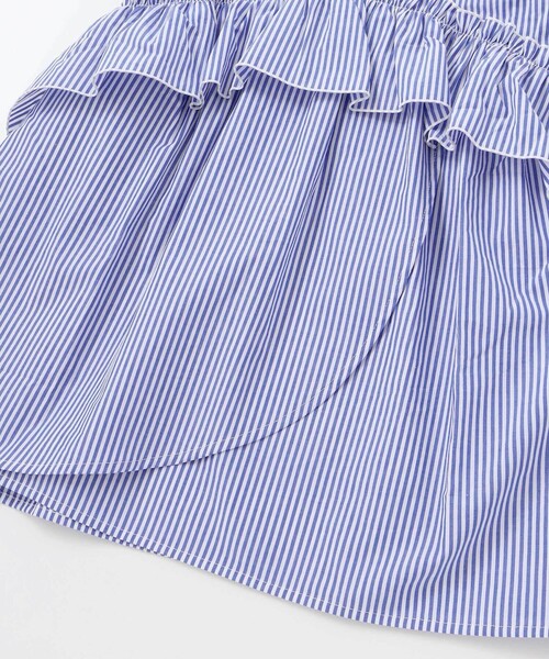 BeBe Petits Pois Vert(ベベプチポワヴェール)の「【店舗限定】ストライプアシンメトリーワンピース(ワンピース・キッズ・レッド系その他/ブルー系その他・120cm/110cm/160cm/150cm/100cm/140cm/130cm)」の14枚目の写真