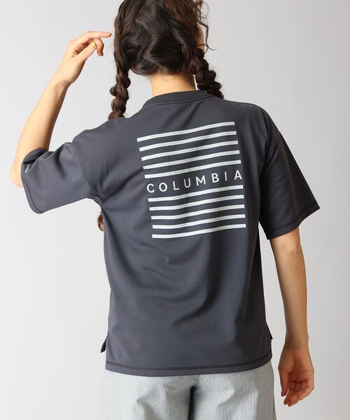 Columbia(コロンビア)の「UVカット Columbia/ ウィメンズ バラードガーデン オムニフリーズゼロ ショートスリーブ Tシャツ /コロンビア(Tシャツ/カットソー・レディース・パープル/ブラック/ホワイト・L/M/XL/S)」の1枚目の写真