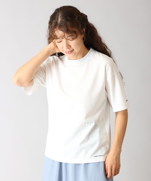 Columbia(コロンビア)の「UVカット Columbia/ ウィメンズ バラードガーデン オムニフリーズゼロ ショートスリーブ Tシャツ /コロンビア(Tシャツ/カットソー・レディース・パープル/ブラック/ホワイト・L/M/XL/S)」の17枚目の写真
