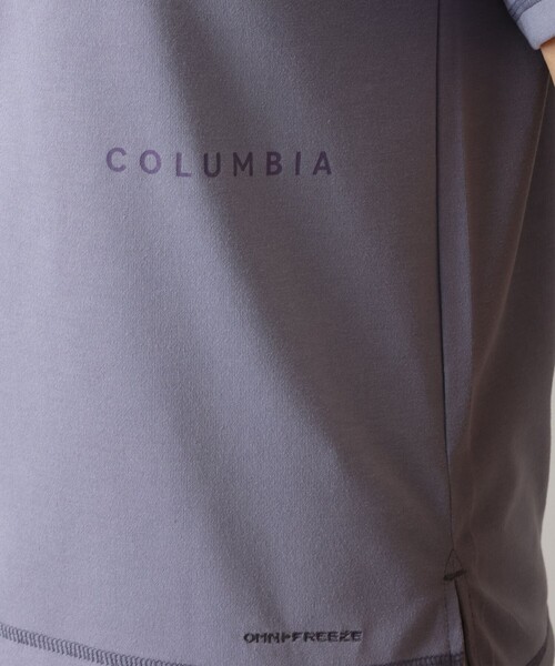 Columbia(コロンビア)の「UVカット Columbia/ ウィメンズ バラードガーデン オムニフリーズゼロ ショートスリーブ Tシャツ /コロンビア(Tシャツ/カットソー・レディース・パープル/ブラック/ホワイト・L/M/XL/S)」の7枚目の写真