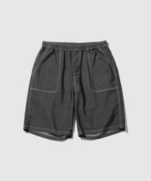 NAVY デニムライク ベイカーショートパンツ