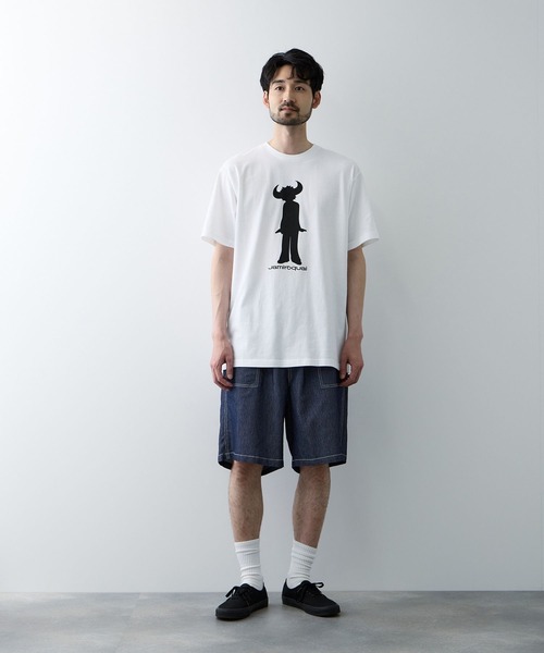 NAVY（ネイビー）の「NAVY デニムライク ベイカーショートパンツ（デニムパンツ・メンズ・ネイビー/ブルー/チャコールグレー・M/S/XL/L）」の6枚目の写真