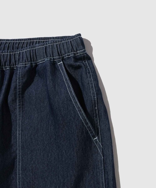 NAVY（ネイビー）の「NAVY デニムライク ベイカーショートパンツ（デニムパンツ・メンズ・ネイビー/ブルー/チャコールグレー・M/S/XL/L）」の13枚目の写真