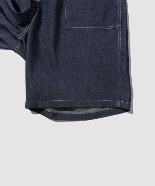 NAVY（ネイビー）の「NAVY デニムライク ベイカーショートパンツ（デニムパンツ・メンズ・ネイビー/ブルー/チャコールグレー・M/S/XL/L）」の14枚目の写真