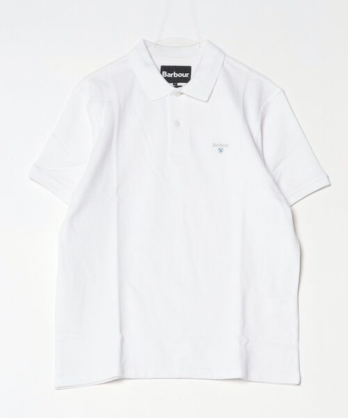Barbour(バブアー)の「【barbour】barbour original sports polo shirt af(ポロシャツ・メンズ・ネイビー/グリーン/オリーブ/ブラック/グレー/スカイブルー/ホワイト/ブラウン/ホワイト系1・XXL/L/XL/M)」の2枚目の写真