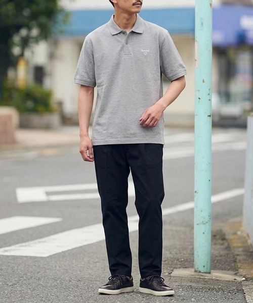 Barbour(バブアー)の「【barbour】barbour original sports polo shirt af(ポロシャツ・メンズ・ネイビー/グリーン/オリーブ/ブラック/グレー/スカイブルー/ホワイト/ブラウン/ホワイト系1・XXL/L/XL/M)」の18枚目の写真