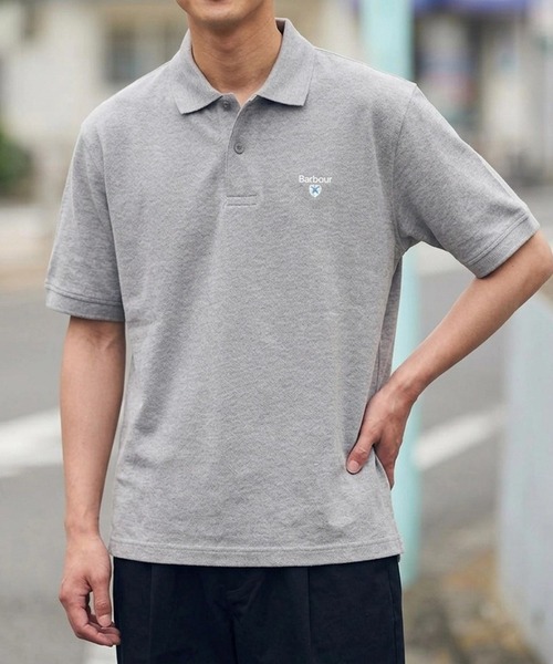 Barbour(バブアー)の「【barbour】barbour original sports polo shirt af(ポロシャツ・メンズ・ネイビー/グリーン/オリーブ/ブラック/グレー/スカイブルー/ホワイト/ブラウン/ホワイト系1・XXL/L/XL/M)」の16枚目の写真
