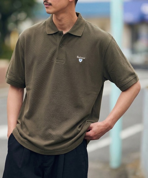 Barbour(バブアー)の「【barbour】barbour original sports polo shirt af(ポロシャツ・メンズ・ネイビー/グリーン/オリーブ/ブラック/グレー/スカイブルー/ホワイト/ブラウン/ホワイト系1・XXL/L/XL/M)」の20枚目の写真