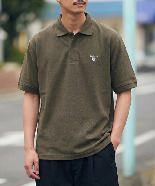 Barbour(バブアー)の「【barbour】barbour original sports polo shirt af(ポロシャツ・メンズ・ネイビー/グリーン/オリーブ/ブラック/グレー/スカイブルー/ホワイト/ブラウン/ホワイト系1・XXL/L/XL/M)」の21枚目の写真