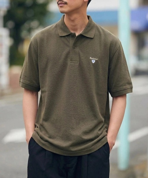 Barbour(バブアー)の「【barbour】barbour original sports polo shirt af(ポロシャツ・メンズ・ネイビー/グリーン/オリーブ/ブラック/グレー/スカイブルー/ホワイト/ブラウン/ホワイト系1・XXL/L/XL/M)」の22枚目の写真