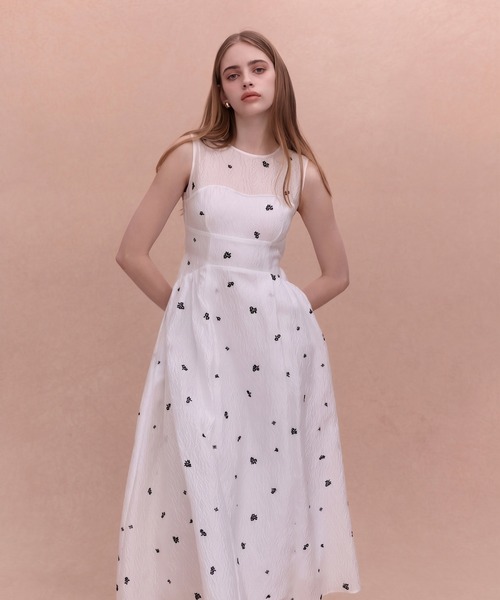 EIMY ISTOIRE(エイミーイストワール)の「GYPSOPHILE DRESS(ワンピース・レディース・ブラック/ホワイト・38/36/34)」の16枚目の写真