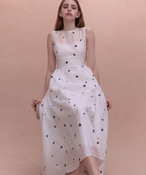 EIMY ISTOIRE(エイミーイストワール)の「GYPSOPHILE DRESS(ワンピース・レディース・ブラック/ホワイト・38/36/34)」の18枚目の写真