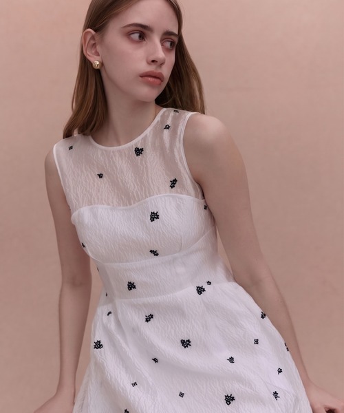 EIMY ISTOIRE(エイミーイストワール)の「GYPSOPHILE DRESS(ワンピース・レディース・ブラック/ホワイト・38/36/34)」の19枚目の写真