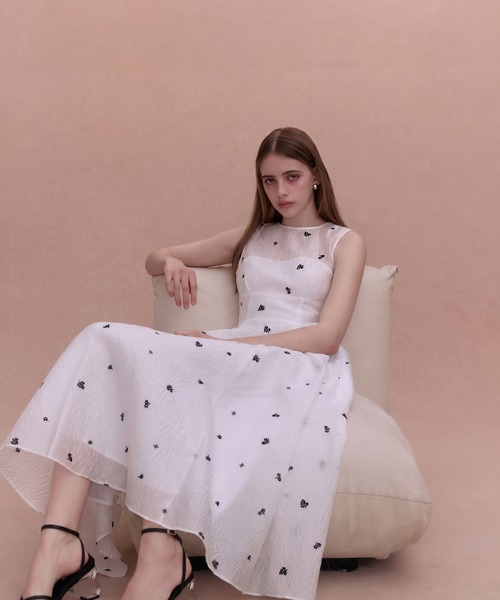 EIMY ISTOIRE(エイミーイストワール)の「GYPSOPHILE DRESS(ワンピース・レディース・ブラック/ホワイト・38/36/34)」の20枚目の写真