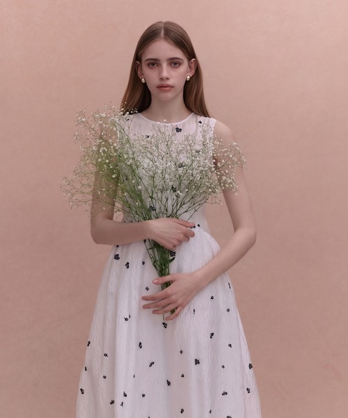 EIMY ISTOIRE(エイミーイストワール)の「GYPSOPHILE DRESS(ワンピース・レディース・ブラック/ホワイト・38/36/34)」の22枚目の写真