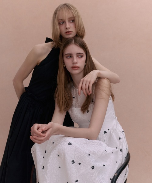 EIMY ISTOIRE(エイミーイストワール)の「GYPSOPHILE DRESS(ワンピース・レディース・ブラック/ホワイト・38/36/34)」の5枚目の写真