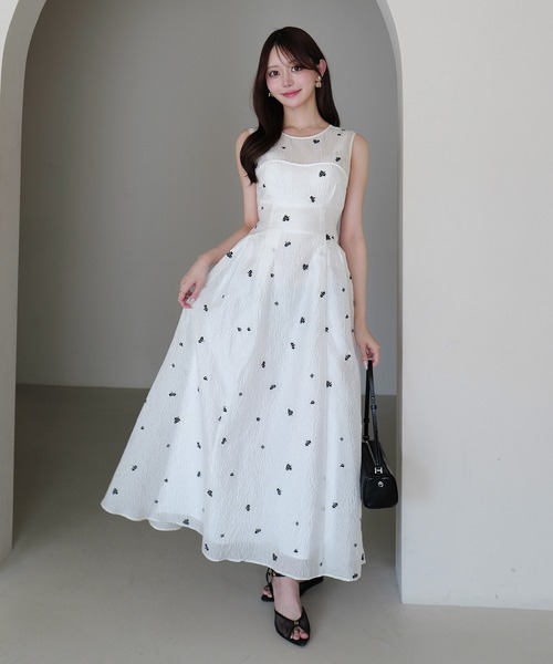 EIMY ISTOIRE(エイミーイストワール)の「GYPSOPHILE DRESS(ワンピース・レディース・ブラック/ホワイト・38/36/34)」の20枚目の写真