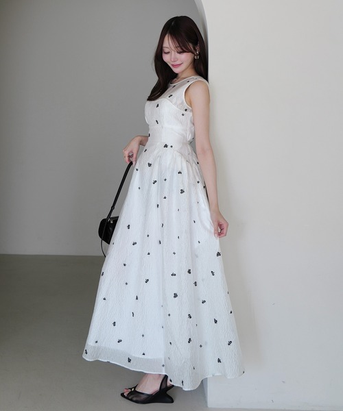 EIMY ISTOIRE(エイミーイストワール)の「GYPSOPHILE DRESS(ワンピース・レディース・ブラック/ホワイト・38/36/34)」の21枚目の写真