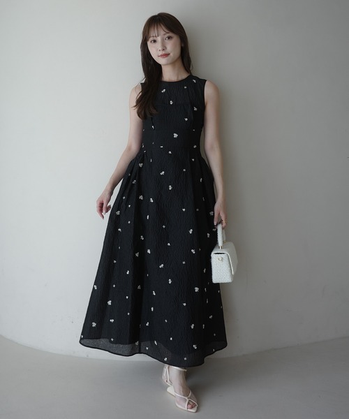 EIMY ISTOIRE(エイミーイストワール)の「GYPSOPHILE DRESS(ワンピース・レディース・ブラック/ホワイト・38/36/34)」の14枚目の写真