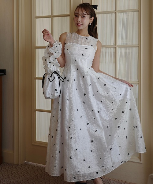 EIMY ISTOIRE(エイミーイストワール)の「GYPSOPHILE DRESS(ワンピース・レディース・ブラック/ホワイト・38/36/34)」の12枚目の写真
