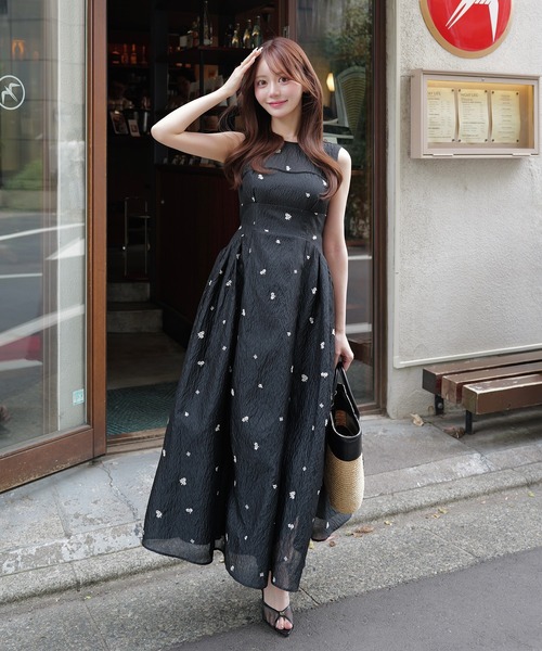 EIMY ISTOIRE(エイミーイストワール)の「GYPSOPHILE DRESS(ワンピース・レディース・ブラック/ホワイト・38/36/34)」の22枚目の写真