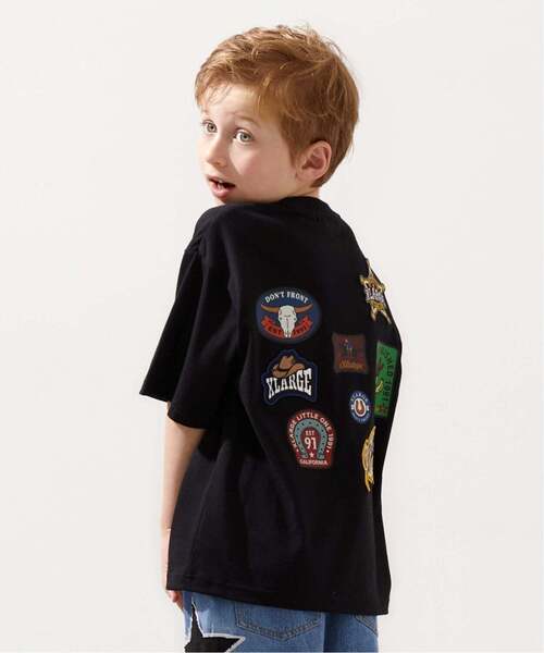 XLARGE KIDS(エクストララージキッズ)の「ウエスタンモチーフワッペン 半袖Tシャツ(Tシャツ/カットソー・キッズ・ブラック/レッド・100cm/140cm/110cm/90cm/80cm/130cm/120cm)」の2枚目の写真