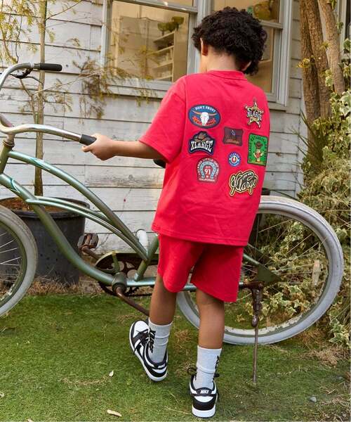 XLARGE KIDS(エクストララージキッズ)の「ウエスタンモチーフワッペン 半袖Tシャツ(Tシャツ/カットソー・キッズ・ブラック/レッド・100cm/140cm/110cm/90cm/80cm/130cm/120cm)」の7枚目の写真