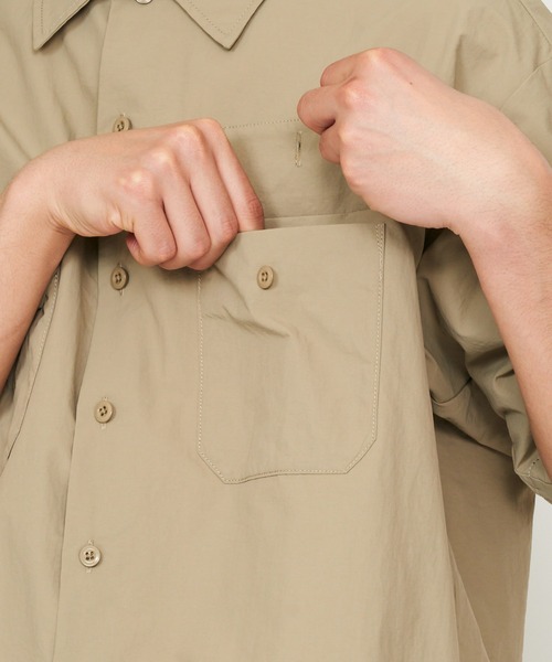 Dickies(ディッキーズ)の「Dickies/ディッキーズ ワークシャツ 半袖 ドローコード(シャツ/ブラウス・メンズ・ベージュ/ブラック・LARGE/MEDIUM)」の21枚目の写真