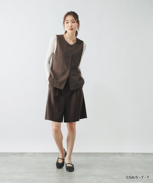 GLOBAL WORK(グローバルワーク)の「【名探偵コナン】セットアップ可能/刺繍ショートパンツ/647382(その他パンツ・レディース・ブラウン系その他6/ライトベージュ・MEDIUM/LARGE)」の12枚目の写真