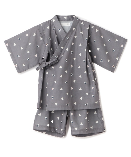 b・ROOM(ビールーム)の「【接触冷感】アソート甚平【子供服】【キッズ】【男の子】【女の子】(浴衣・キッズ・ブルーグレー/ブラウン/アイボリー/ネイビー/カラフル・100cm/130cm/110cm/120cm)」の7枚目の写真