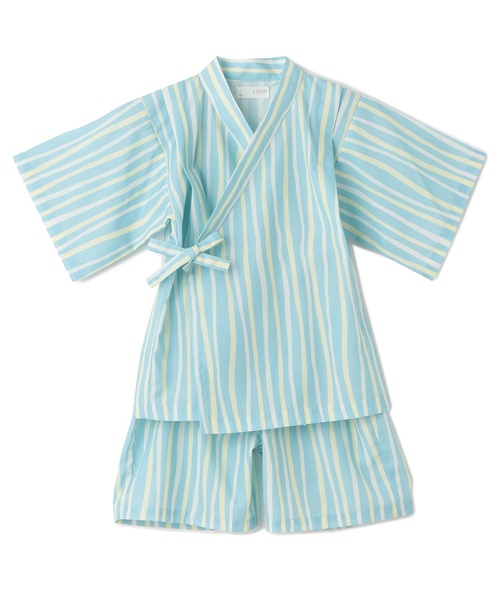 b・ROOM(ビールーム)の「【接触冷感】アソート甚平【子供服】【キッズ】【男の子】【女の子】(浴衣・キッズ・ブルーグレー/ブラウン/アイボリー/ネイビー/カラフル・100cm/130cm/110cm/120cm)」の9枚目の写真