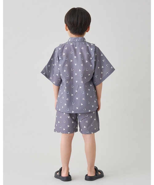 b・ROOM(ビールーム)の「【接触冷感】アソート甚平【子供服】【キッズ】【男の子】【女の子】(浴衣・キッズ・ブルーグレー/ブラウン/アイボリー/ネイビー/カラフル・100cm/130cm/110cm/120cm)」の15枚目の写真