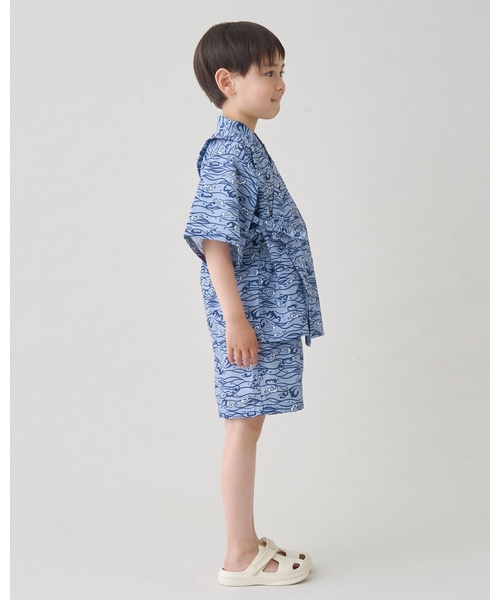 b・ROOM(ビールーム)の「【接触冷感】アソート甚平【子供服】【キッズ】【男の子】【女の子】(浴衣・キッズ・ブルーグレー/ブラウン/アイボリー/ネイビー/カラフル・100cm/130cm/110cm/120cm)」の16枚目の写真