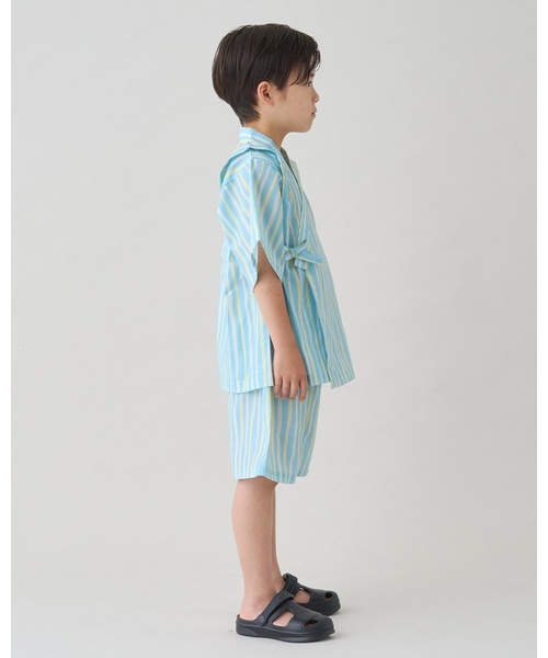 b・ROOM(ビールーム)の「【接触冷感】アソート甚平【子供服】【キッズ】【男の子】【女の子】(浴衣・キッズ・ブルーグレー/ブラウン/アイボリー/ネイビー/カラフル・100cm/130cm/110cm/120cm)」の18枚目の写真