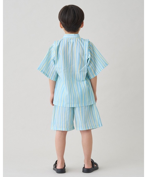 b・ROOM(ビールーム)の「【接触冷感】アソート甚平【子供服】【キッズ】【男の子】【女の子】(浴衣・キッズ・ブルーグレー/ブラウン/アイボリー/ネイビー/カラフル・100cm/130cm/110cm/120cm)」の19枚目の写真