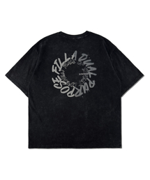 スノーウォッシングサークルグラフィック半袖Tシャツ MQ2TU281_BLACK