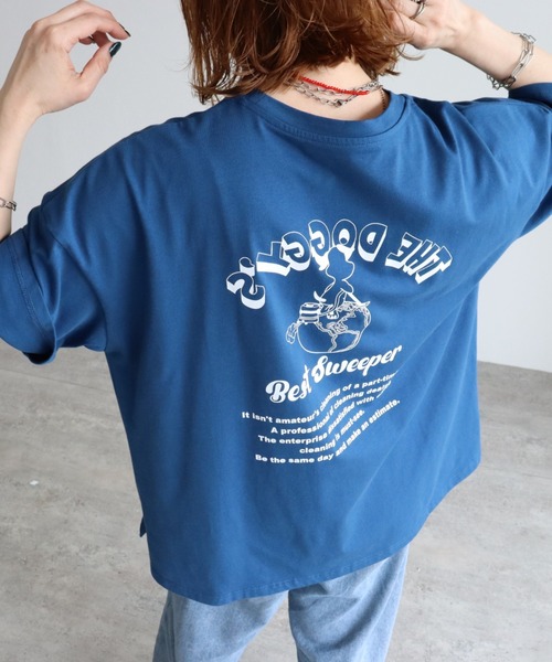 zena（ジェナ）の「DOGプリントTee（Tシャツ/カットソー・レディース・オートミール/ピンク/ブルー・フリー）」の11枚目の写真