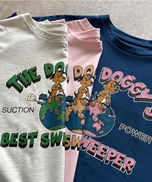 zena（ジェナ）の「DOGプリントTee（Tシャツ/カットソー・レディース・オートミール/ピンク/ブルー・フリー）」の9枚目の写真