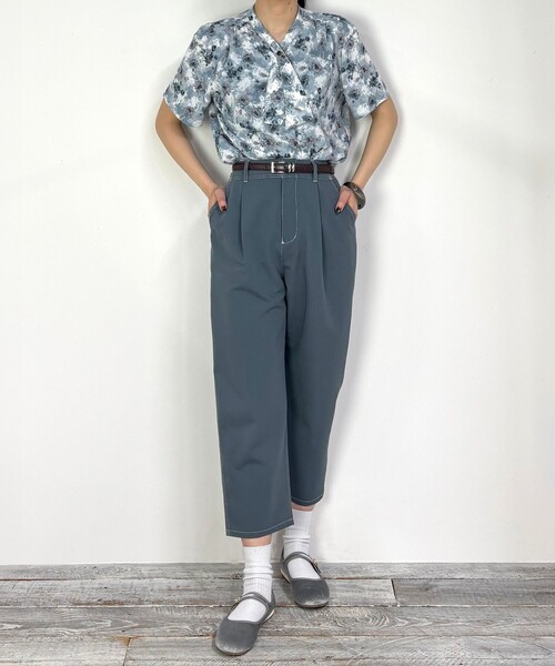 NICOLE CLUB(ニコル クラブ)の「タイデザイン柄ブラウス(シャツ/ブラウス・レディース・ブルー/ベージュ/ピンク・M)」の11枚目の写真