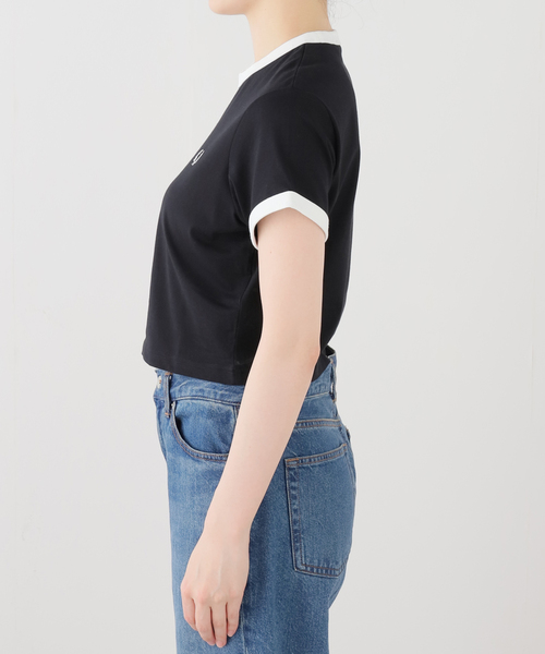 FRED PERRY(フレッドペリー)の「FRED PERRY/フレッドペリー リンガーTシャツ G9163(Tシャツ/カットソー・レディース・ブラック/ホワイト・FREE)」の3枚目の写真