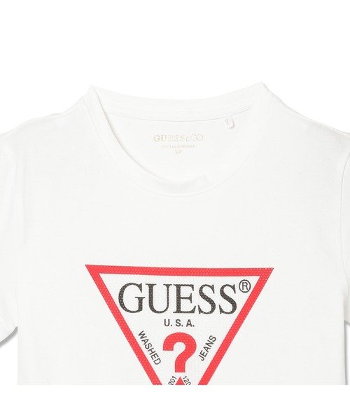 Guess(ゲス)の「ORIGINAL Hotfix Tee Tシャツ 半袖 ロゴTシャツ(Tシャツ/カットソー・レディース・ブラック/ホワイト・SMALL/MEDIUM/X-SMALL/LARGE)」の5枚目の写真