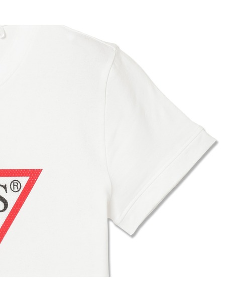 Guess(ゲス)の「ORIGINAL Hotfix Tee Tシャツ 半袖 ロゴTシャツ(Tシャツ/カットソー・レディース・ブラック/ホワイト・SMALL/MEDIUM/X-SMALL/LARGE)」の6枚目の写真
