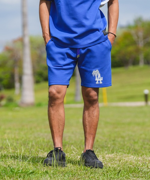 adamsJUGGLER(アダムスジャグラー)の「RTEGパームツリーLAショートパンツ(その他パンツ・メンズ・グレー/ブラック/ホワイト/ブルー・XL/L/M/S)」の1枚目の写真