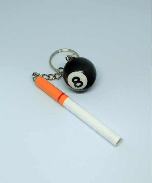 VIBGYOR（ヴィブジョー）の「カラビナ キーホルダーセット 麻雀 8ボール タバコ型(BDS)（キーホルダー・メンズ・シルバー・FREE）」の2枚目の写真