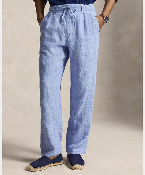 POLO RALPH LAUREN(ポロ ラルフ ローレン)の「Lateef リラックス フィット リネン パンツ(その他パンツ・メンズ・ブルー・L/S/XS)」の3枚目の写真