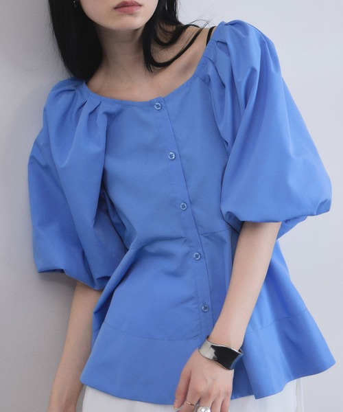 ARVELLIA(アルベリア)の「ARCHITECT SLEEVE BLOUSE(シャツ/ブラウス・レディース・ホワイト/レモンイエロー/ブルー/ブラック・M)」の3枚目の写真