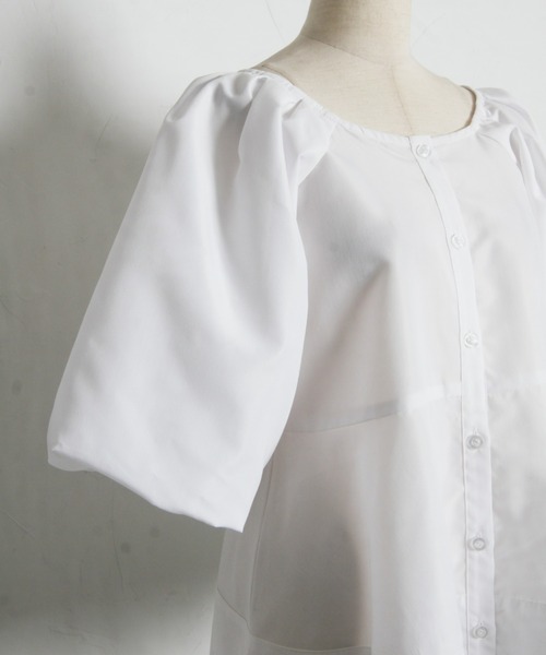 ARVELLIA(アルベリア)の「ARCHITECT SLEEVE BLOUSE(シャツ/ブラウス・レディース・ホワイト/レモンイエロー/ブルー/ブラック・M)」の9枚目の写真